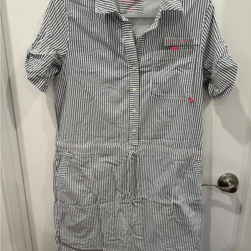 Vineyard vines Striped Button-Up Dress